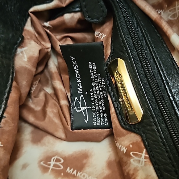 B MAKOWSKY Black Suede Fringe Western Studded Leather Shoulder Bag - Picture 12 of 14